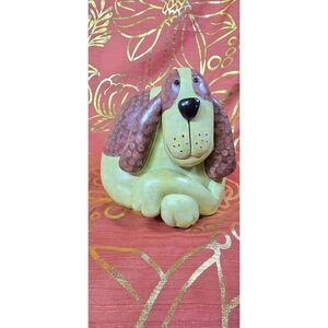 Stylized Resin Basset Hound Coin Bank